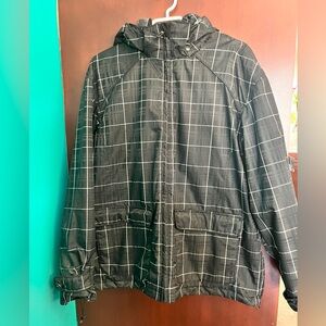 Women’s Core Powderroom  Black Checkered Jacket